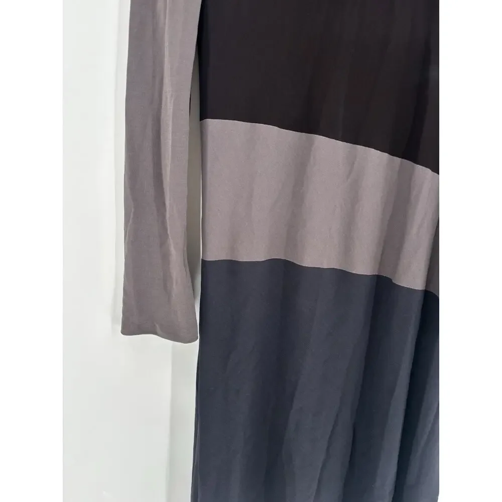 Calvin Klein Collection Bergdorf Goodman Fall 1996 Womens 6 Black Taupe 1990s